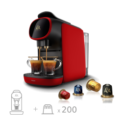 L'OR Espresso Lot Machine L'OR BARISTA® Sublime Rossa + 200 Capsules