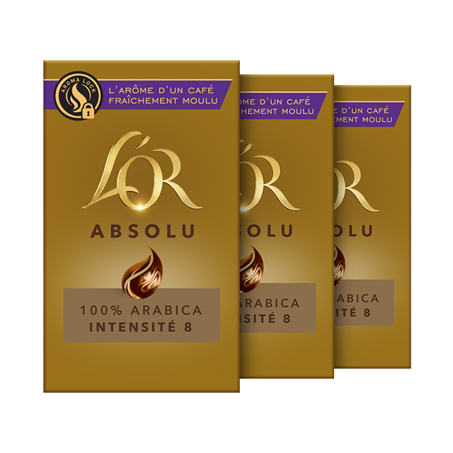 L'OR Espresso Lot De 12 – Café Moulu Absolu - 12X250G