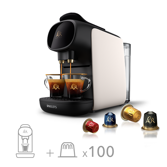 L'OR Espresso Lot Machine L'OR BARISTA Sublime + 100 Capsules