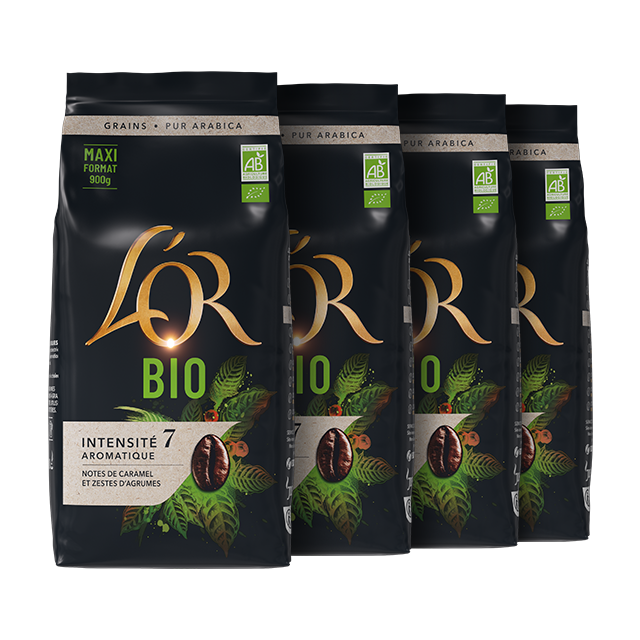 L'OR Espresso Café En Grain Bio - 4X 900G