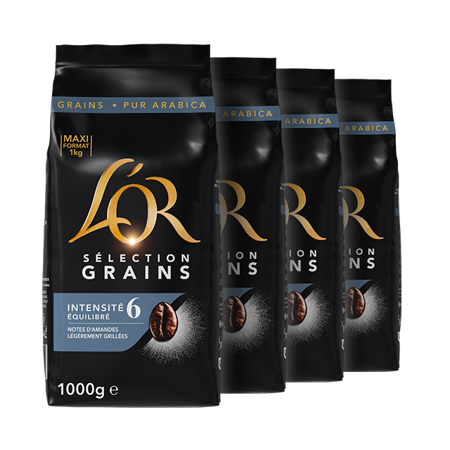 L'OR Espresso Café En Grain Sélection - 4X1Kg
