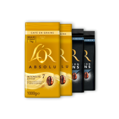 L'OR Espresso Assortiment Grains Meilleures Ventes - 4X1Kg